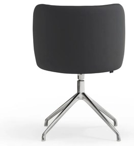 Čierne čalúnené jedálenské kreslo Mogi – Teulat