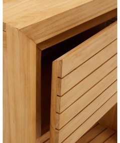 Nízka skrinka pod umývadlo z teakového dreva v prírodnej farbe 60x80 cm Saula – Kave Home
