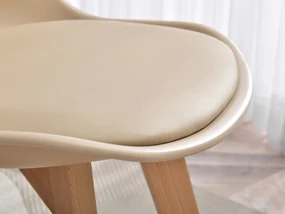 Stolička Large Wood (béžová + buk). Vlastná spoľahlivá doprava až k Vám domov. 1111133