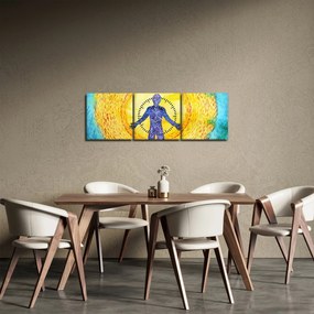 Obraz - Sila duše (s hodinami) (90x30 cm)