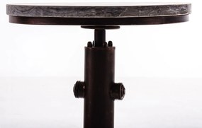 Kovový barový stôl Lumo v industriálnom štýle - v79-100 x Ø50 cm - Bronzová