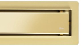 Rea Neox, odtokový žľab 60 cm, zlatá lesklá, REA-G2561