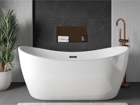 Mexen X-Wall-NR, polica na zapustenie bez príruby 60 x 30 cm, medená matná - 19C1603010S