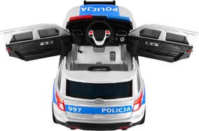 Ramiz Detské policajné SUV na batérie na diaľkové ovládanie + sirény + svetlá + megafón
