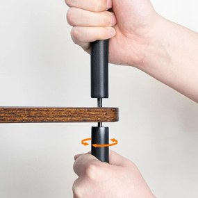 Stolní kuchyňský regál Vasagle Felaro 38 cm černý/hnědý