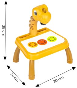 Dinosauří projektor DINNO žlutý