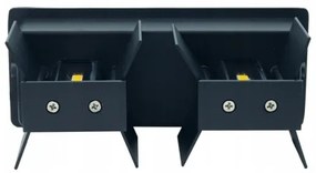 LED Vonkajšie nástenné svietidlo LED/12W/230V IP54 čierna