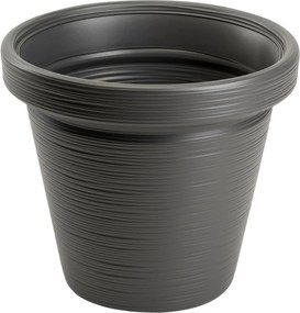 PLASTOVÝ KVETINÁČ SRTIA RIFLO 39X34 CM ANTRACITOVÁ