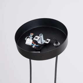 Závesné svietidlo Arche, 2x čierne kovové tienidlo, o