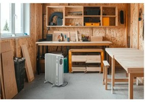 Sencor - Olejový radiátor s 11 rebrami 1000/2300W/230V biely + diaľkové ovládanie