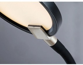 Rabalux 74199 stolná LED lampa s klipom Marcin, čierna