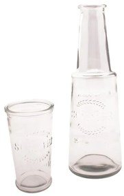 Sklenená karafa s pohárom, 800 ml