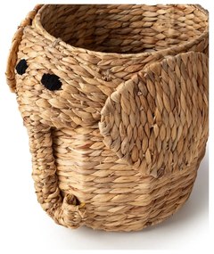 Detský kôš na hračky z vodného hyacintu v prírodnej farbe ø 30x35 cm Elephant – Compactor