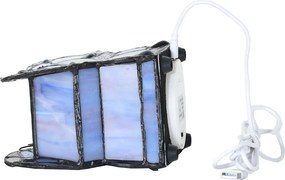 Farebná stolná lampa Tiffany v tvare motýľa Butterfly - 15*8*13 cm (LED)