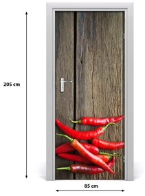 Fototapeta na dvere samolepiace chilli 85x205 cm