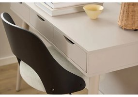 Čierna/béžová kancelárska stolička Lucy – Actona