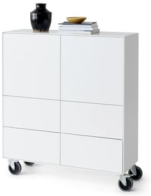 Biela vysoká komoda 91x103 cm Edge by Hammel - Hammel Furniture