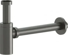 Sifón umývadla 5/4 DN32 SAT Aurum 5,4 cm, gun metal matný, plast SATAUSBGM