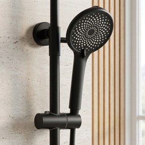 Rea RIVO, sprchová súprava s pákovou batériou, čierna matná, REA-P6623