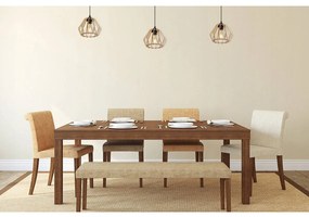 Závesné svietidlo Timber, 1x drevené tienidlo