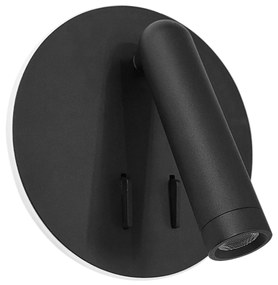 Toolight Toolight, LED nástenné svietidlo 16x14cm, 10W, APP1614-1W, čierna, OSW-06529