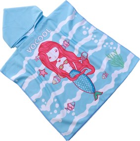 Detské pončo OCEAN GIRL svetlomodré