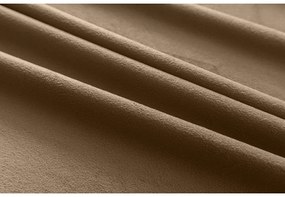 Béžový zatemňovací záves VELVET 140x270 cm Zavesenie: Riasiaca páska