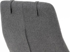 Hojdacie kreslo Galileo, stredne šedá tkanina