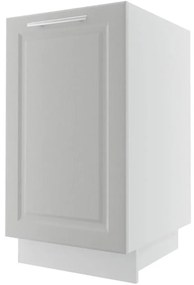 Kuchynská skrinka Emporium D1D/45 light grey stone/biela