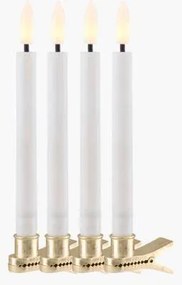 SIRIUS LED sviečky Saille na vianočný veniec, 4ks