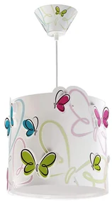 Dalber 62142 - Detský luster BUTTERFLY 1xE27/60W/230V 28400