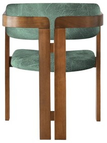 Jedálenské stoličky CO Green a Walnut