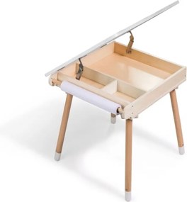 Detský rastúci set BUNNY, stolík a 2 stoličky, biela/hnedá ELIS design