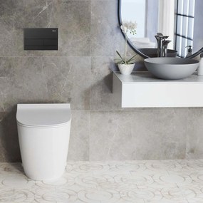 Rea, tlačidlo na splachovanie k podomietkovým systémom WC K011A-Q Rea T, čierna matná, REA-E0056