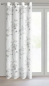 ZÁCLONA NA KRÚŽKOCH SERMA 140X250 CM KVETY