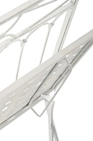 Kovová skladacia stolička Asina (SET 2 ks) - Biela antik