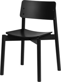 Čierna stohovateľná jedálenská stolička Wem – noo.ma