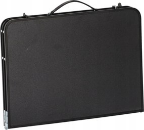 Garden Line SKLADACÍ TURISTICKÝ STÔL, ČIERNY, 60x40x26,5 CM *3248