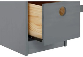 Pracovný stôl z borovicového dreva 50x100 cm Alpi – Støraa