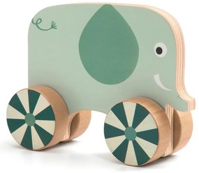 Zvieratá na kolieskach – drevená skrutkovacia hra