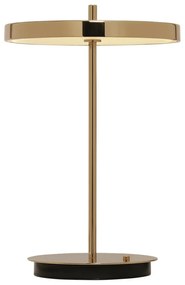 LED stolová lampa so stmievačom v zlatej farbe s kovovým tienidlom (výška 31 cm) Asteria Move – UMAGE