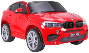 RAMIZ ELEKTRICKÉ AUTÍČKO BMW X6 - DVOJMIESTNE - ČERVENÉ - 2 x 12V / 120W / 20000RPM - 12V/10 Ah - 2023