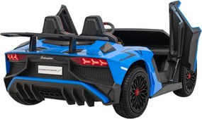 Detské elektrické autíčko Lamborghini Aventador SV 24 V modré