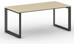 Kancelársky stôl PRIMO INSPIRE, 180x90 cm, čierna podnož, breza