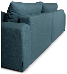 Modrá rozkladacia rohová pohovka z textílie buklé (pravý roh) Quinoa – Bonami Selection