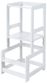 roba Drevená vzdelávacia Montessori veža (biela)  (100359194)