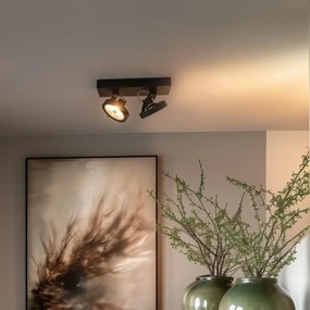 Dizajnové bodové svetlo čierne nastaviteľné 2-svetlo - Go