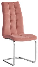 Jedálenská stolička Farando NEW (ružová + chróm). Vlastná spoľahlivá doprava až k Vám domov. 1028875