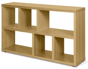 Knižnica v dekore duba v prírodnej farbe 150x83 cm Berlin – TemaHome