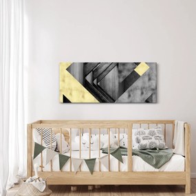 Obraz - Textúrované tvary (120x50 cm)